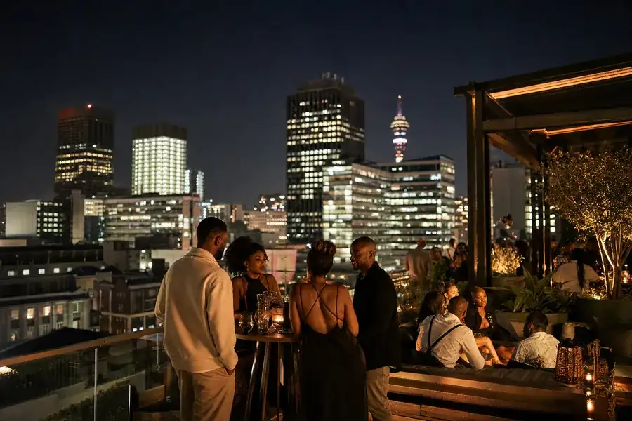 Sophisticated Johannesburg rooftop nightlife